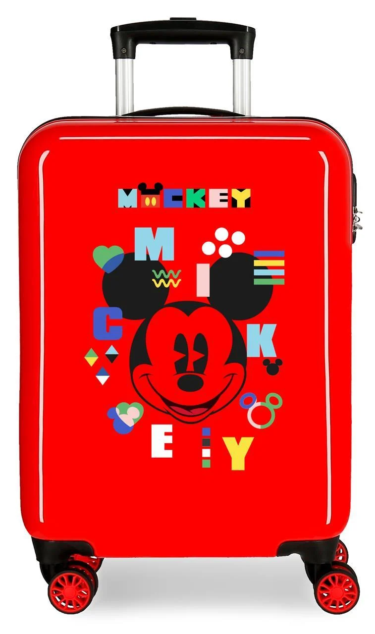 4381722 TROLLEY ABS 55CM. 4R. MICKEY SHAPE SHIFTER