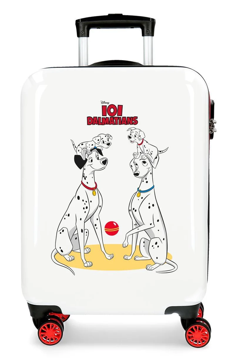 2651725 TROLLEY ABS 55CM. 4R. DALMATIANS FAMILY BLANCO
