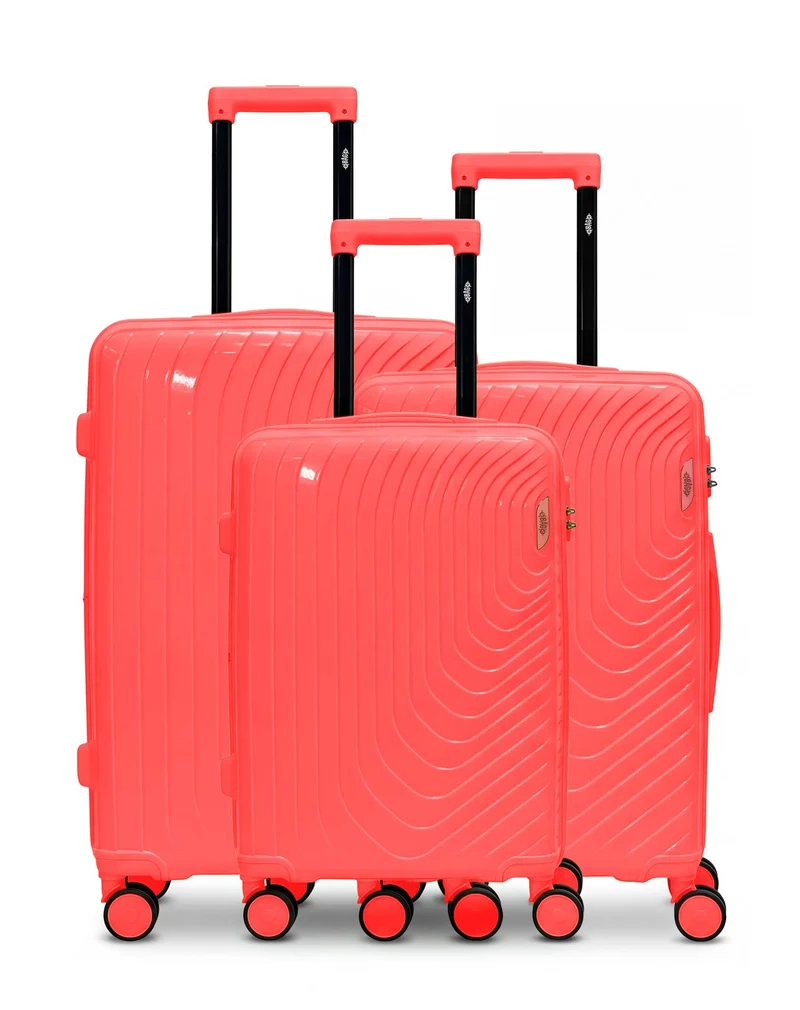 Lot de 3 Valises Rigides Grand Format, Taille Moyenne et Cabine HYDRA