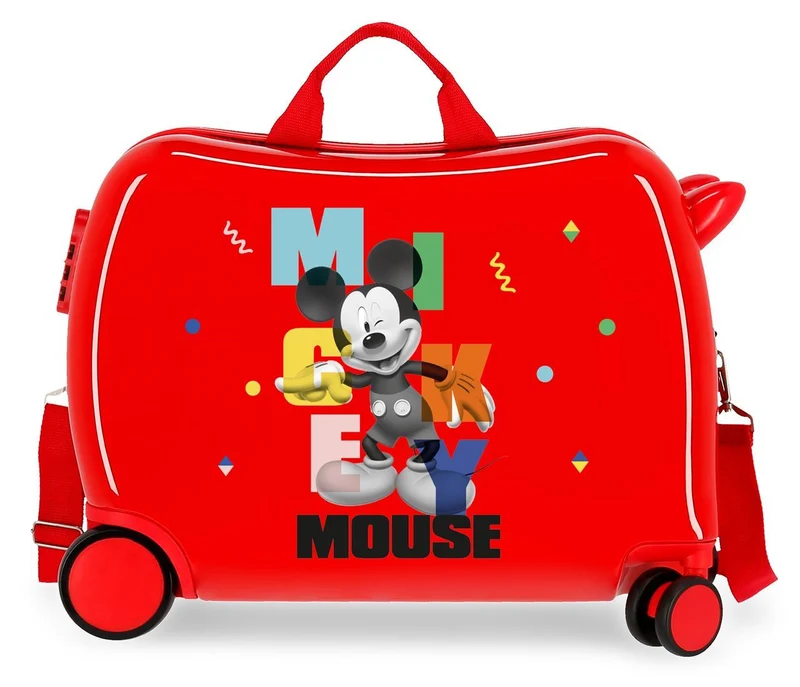 4479822 MALETA INF.ABS 4R.(2 MULTI.) 50CM. MICKEY´S PARTY RO