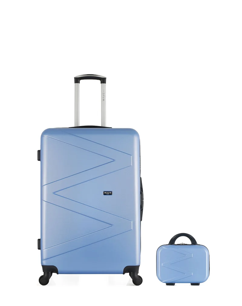 Lot de 2 Valises Rigides Grand Format et Vanity AMAZONE
