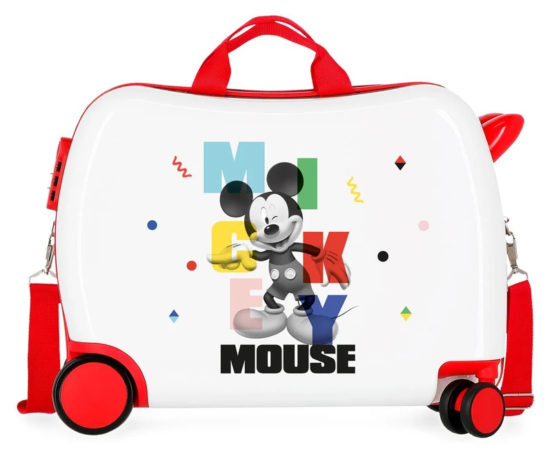 4479821 MALETA INF.ABS 4R.(2 MULTI.) 50CM. MICKEY´S PARTY BL
