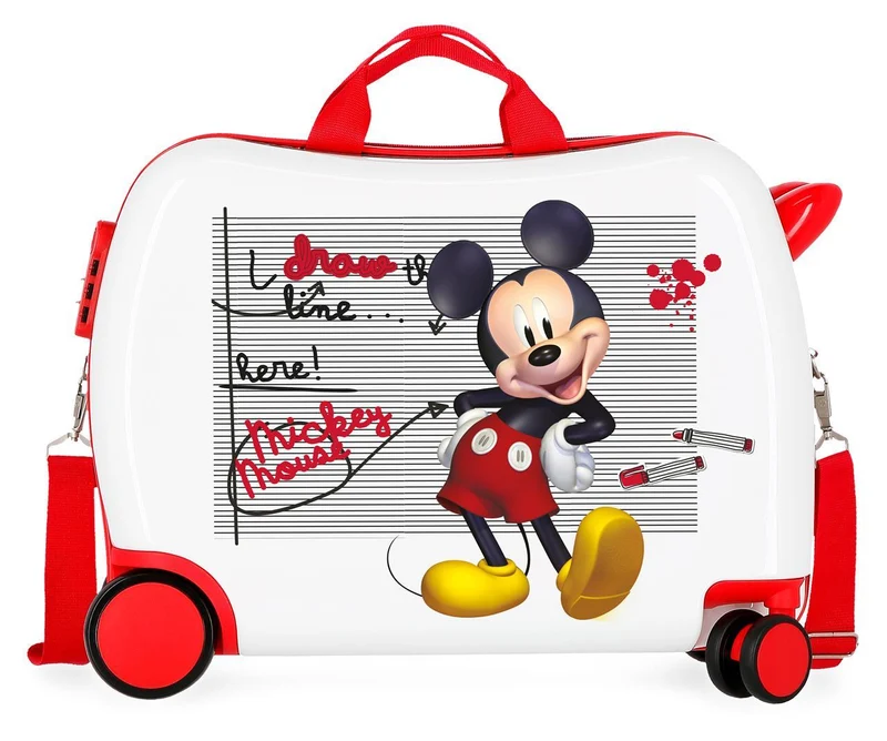 4329821 MALETA INF.ABS 4R.(2 MULTI.) 50CM. MICKEY DRAW THE L