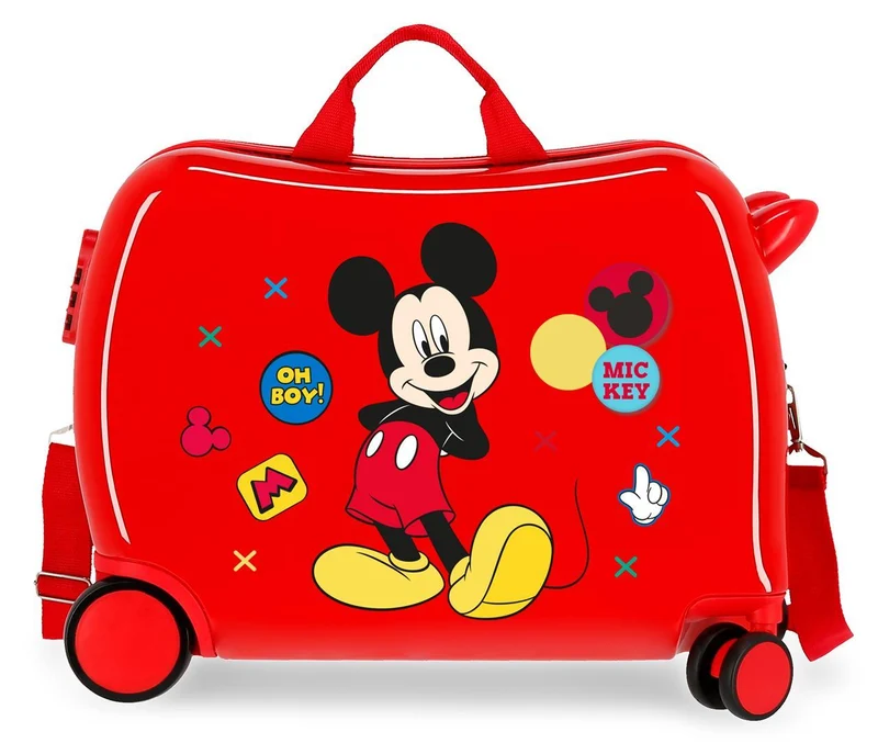 4689867 MALETA INF.ABS 4R.(2 MULTI.) 50CM. MICKEY ENJOY THE