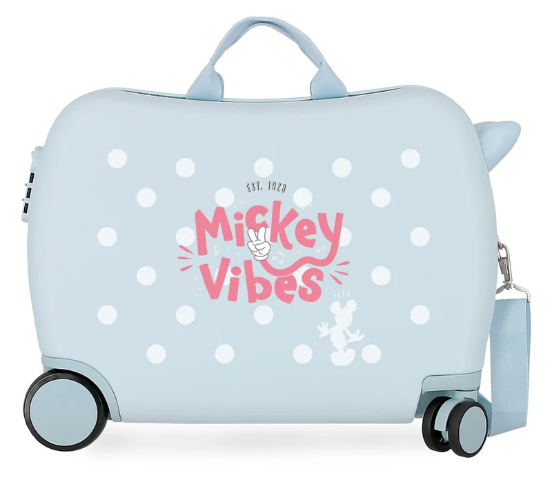 3139841 MALETA INF.ABS 4R.(2 MULTI.) 50CM. MICKEY VIBES
