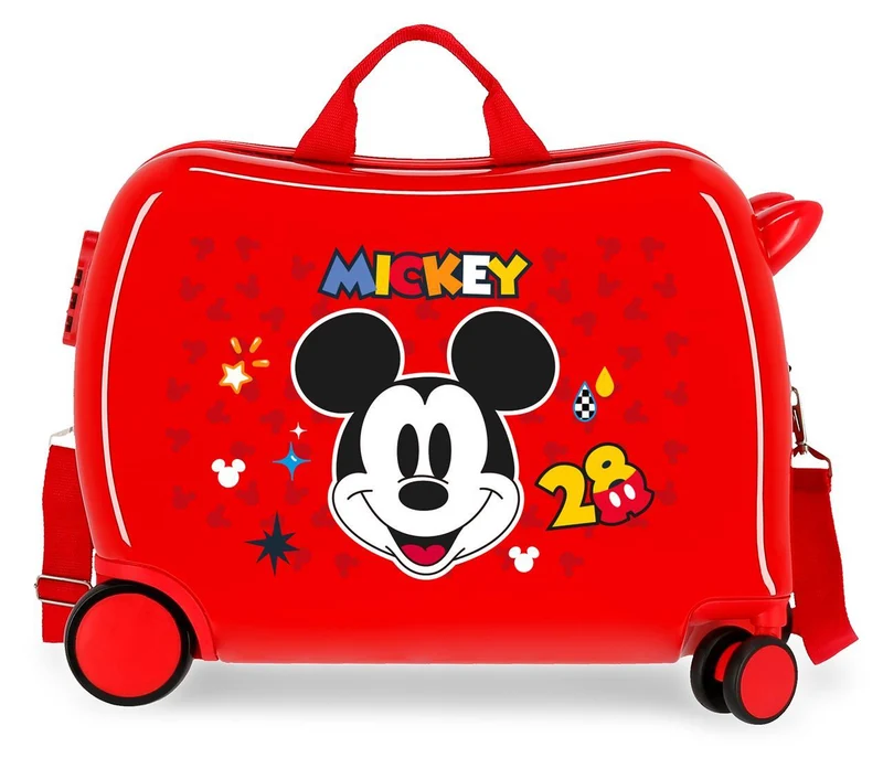 2629821 MALETA INF.ABS 4R.(2 MULTI.) 50CM. MICKEY GET MOVING