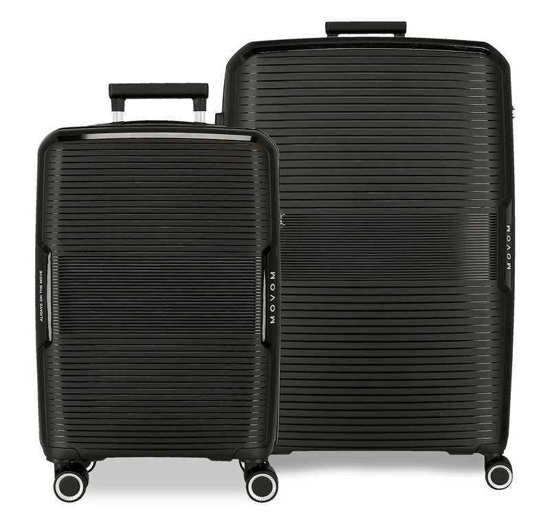 5329521 SET/2 TROLLEY PP 55-68CM. 4R. MOVOM INARI NEGRO