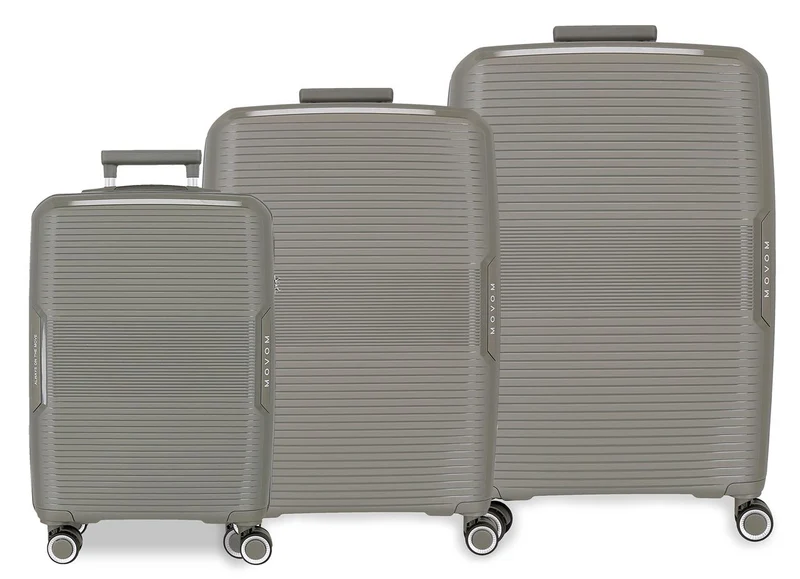 5329424 SET/3 TROLLEY PP 55-68-78CM. 4R. MOVOM INARI GRIS