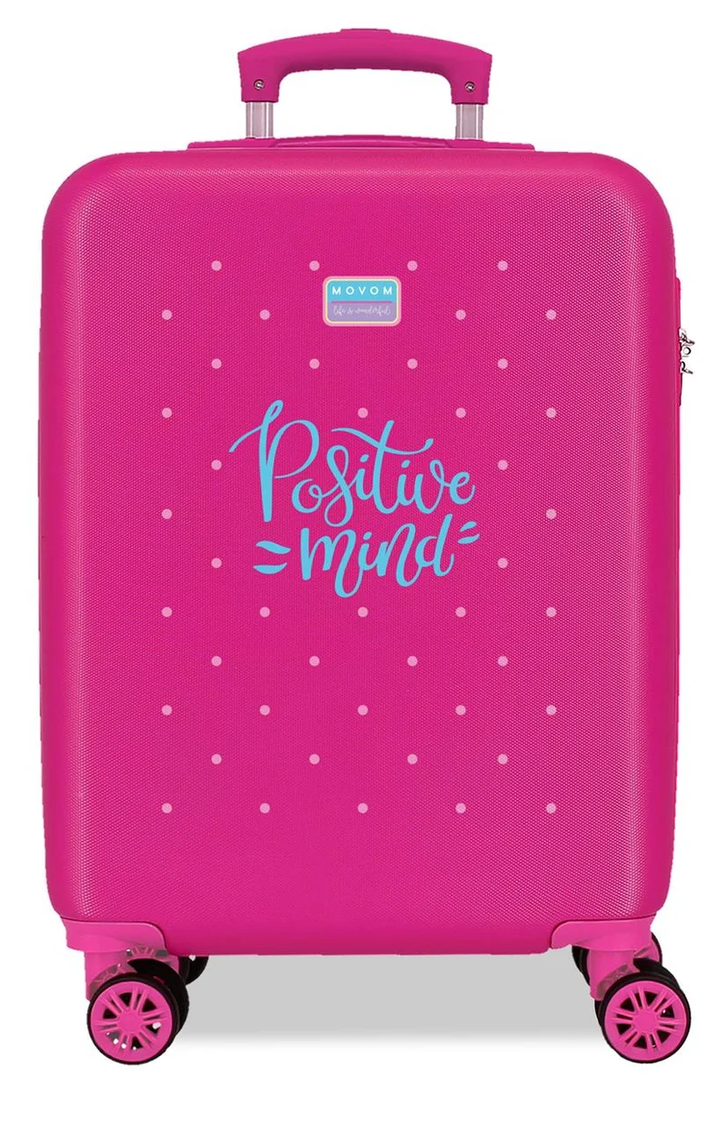 3231142 TROLLEY ABS 55CM. 4R. MOVOM BLOCK FUCSIA