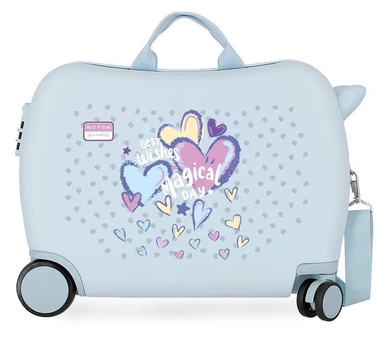 3219841 MALETA INF.ABS 4R.(2 MULTI.) 50CM. MOVOM BEST WISHES