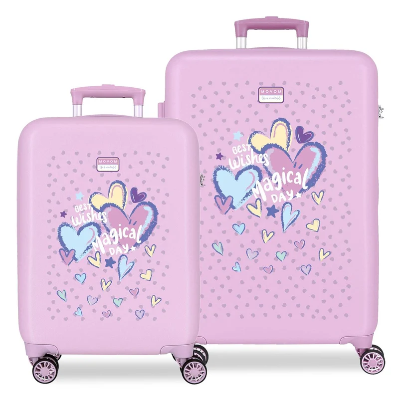 3211442 SET/2 TROLLEY ABS 55-65CM. 4R. MOVOM BEST WISHES LIL