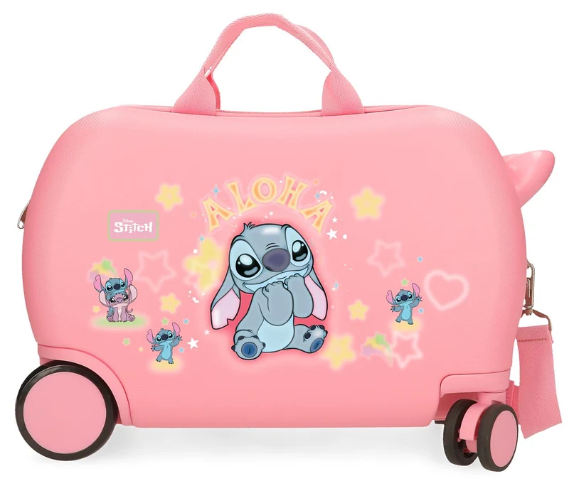 4351011 MALETA INF.ABS 4R.(2 MULTI.) 45CM. STITCH YOU&ME ROS