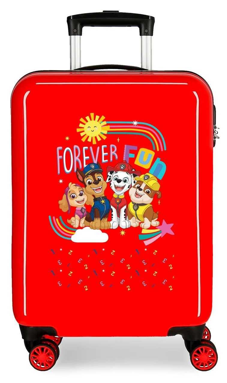 4521721 TROLLEY ABS 55CM. 4R. PAW PATROL FOREVER FUN ROJO