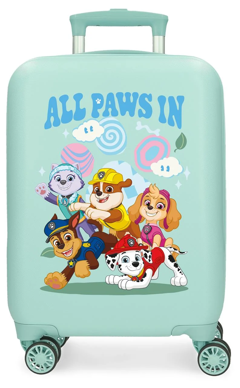 2141342 TROLLEY ABS 50CM. 4R. PAW PATROL ALL PAWS IN TURQUES