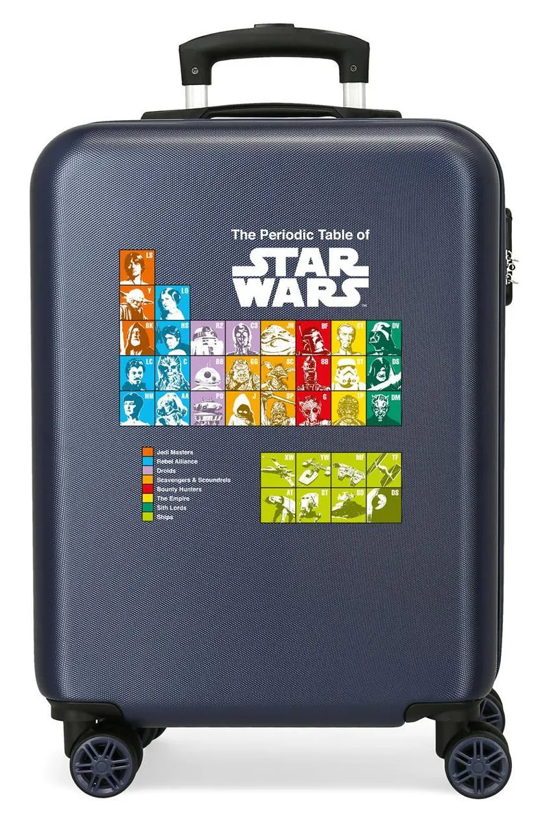 3441728 TROLLEY ABS 55CM. 4R. STAR WARS BADGES THE PERIODIC
