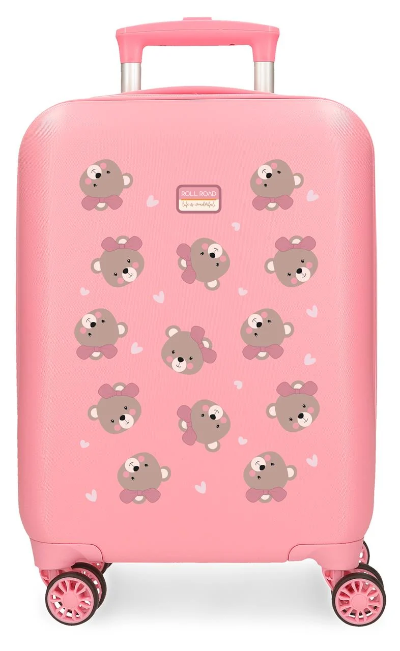 4191312 TROLLEY ABS 50 CM.4R RR BABY PETS SHEEPS BEARS ROSA