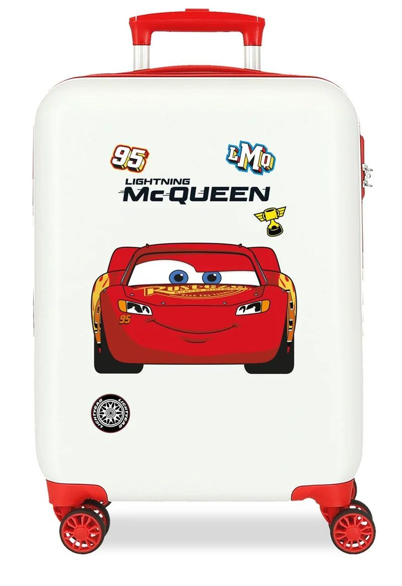4211112 TROLLEY ABS 55CM. 4R. CARS MC QUEEN