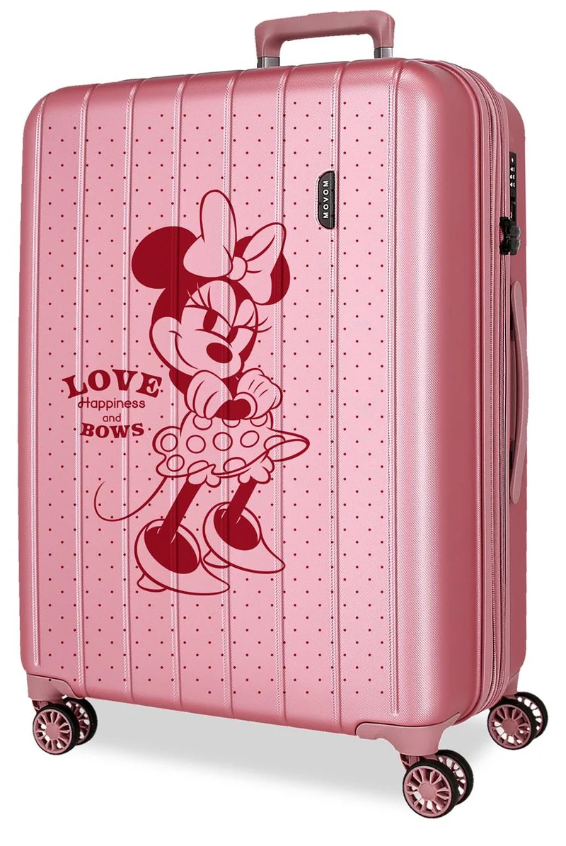 3519244 TROLLEY ABS 68CM. C/EXP. 4R. MINNIE LOVE ROSA