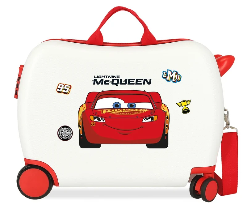 4219812 MALETA INF.ABS 4R.(2 MULTI.) 50CM. CARS MC QUEEN BLA