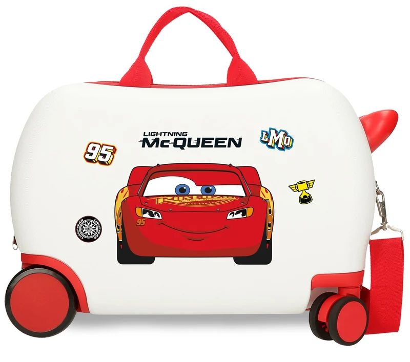 4211012 MALETA INF.ABS 4R.(2 MULTI.) 45CM. CARS MCQUEEN BLAN