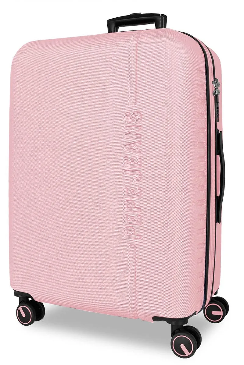 7568849 TROLLEY ABS 68CM. C/EXP. 4R. PJL MONTANA ROSA CLARO