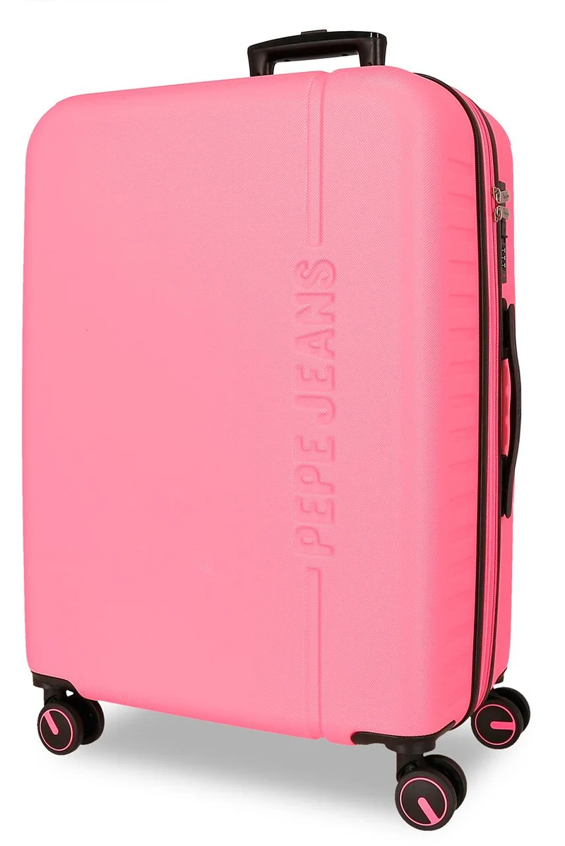 7568848 TROLLEY ABS 68CM. C/EXP. 4R. PJL MONTANA FUCSIA