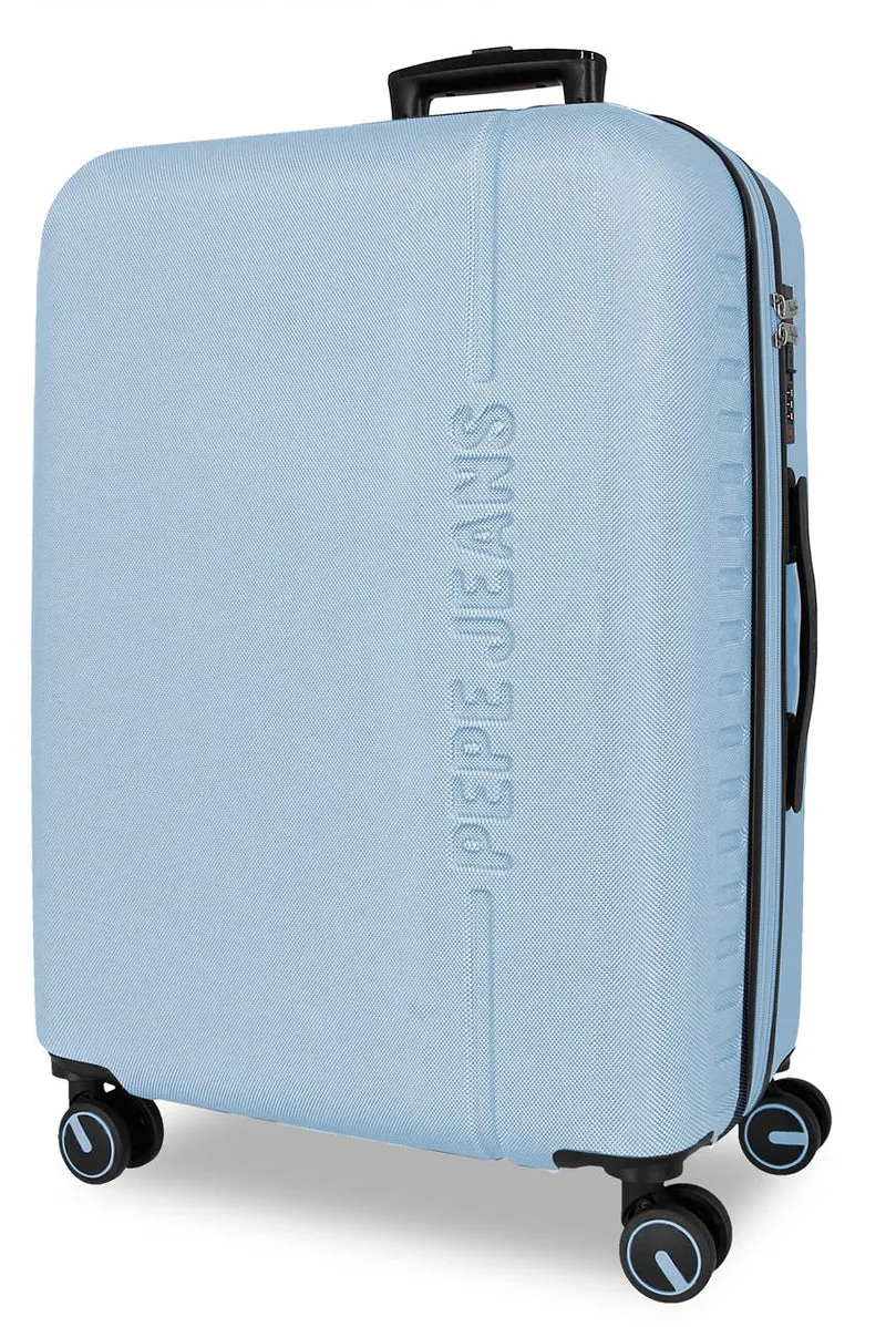 7568843 TROLLEY ABS 68CM. C/EXP. 4R. PJL MONTANA AZUL CLARO