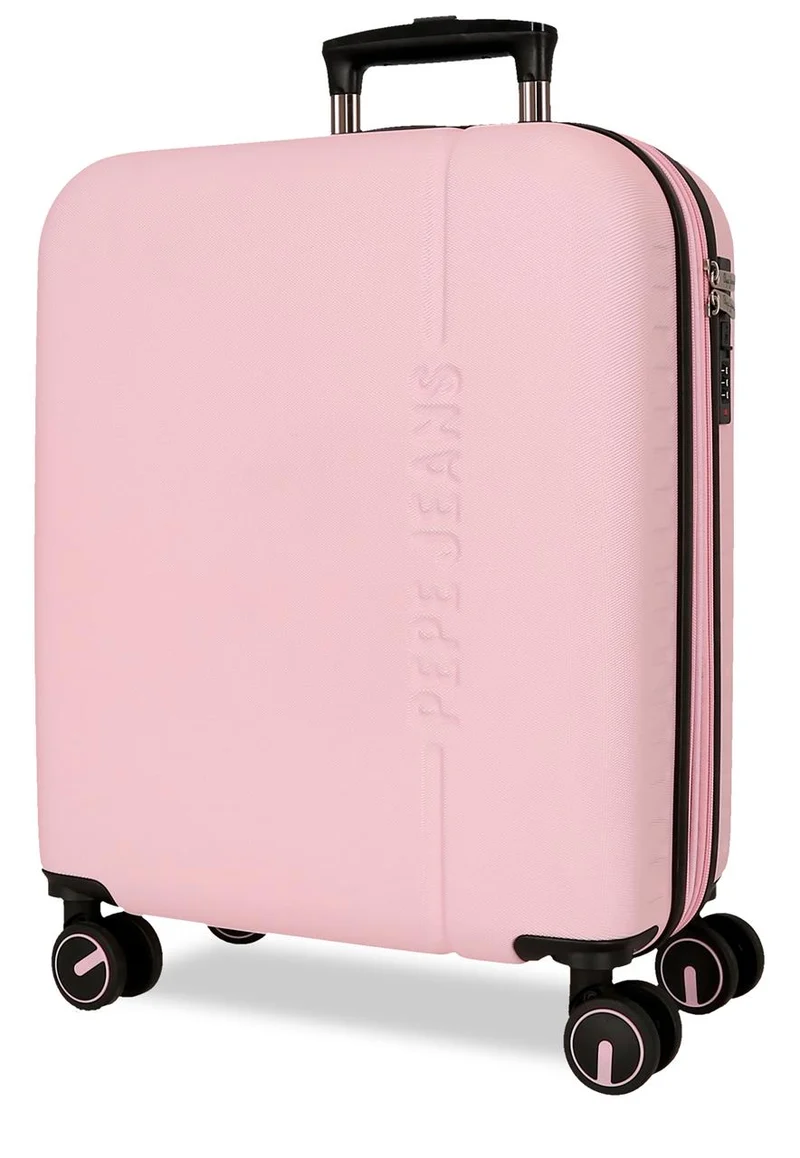 7568649 TROLLEY ABS 55CM. C/EXP. 4R. PJL MONTANA ROSA CLARO