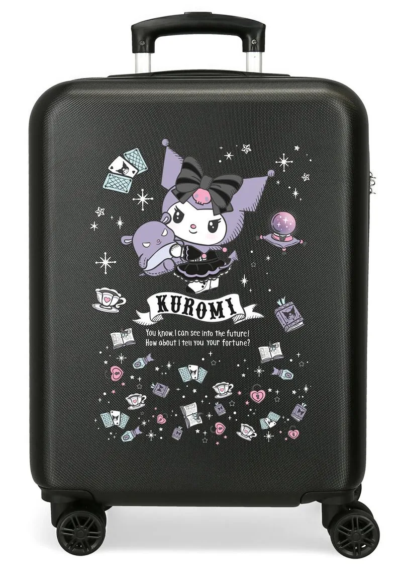 4251112 TROLLEY ABS 55CM. 4R. KUROMI FORTUNE TELLING NEGRO