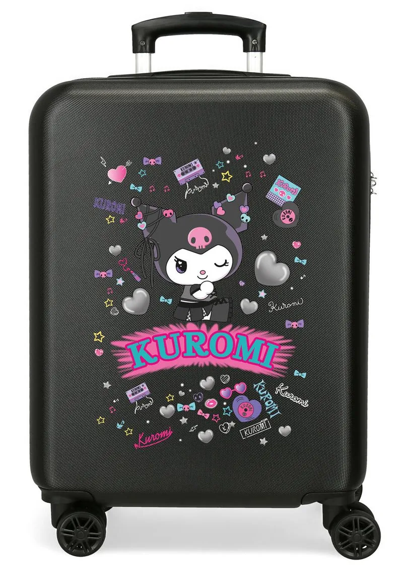3461142 TROLLEY ABS 55CM. 4R. KUROMI RETRO POP NEGRO