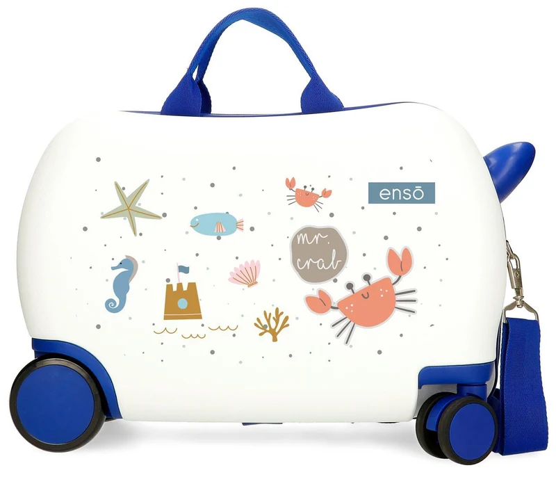 9751021 MALETA INF.ABS 4R.(2 MULTI.) 45CM. ENSO MR CRAB BLAN