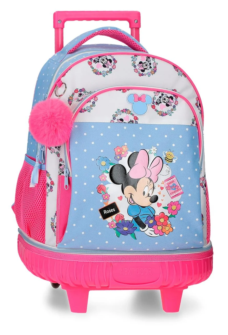 4312911 MOCHILA COMPACT DESM. 2R. MINNIE FLOWERS