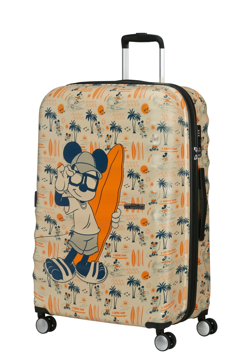 AMERICAN TOURISTER maleta grande 77cm WABREAKER Mickey super surfer