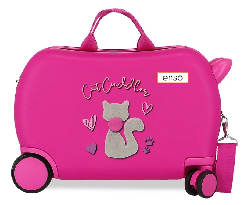 9391021 MALETA INF.ABS 4R.(2 MULTI.) 45CM. ENSO CAT CUDDLE
