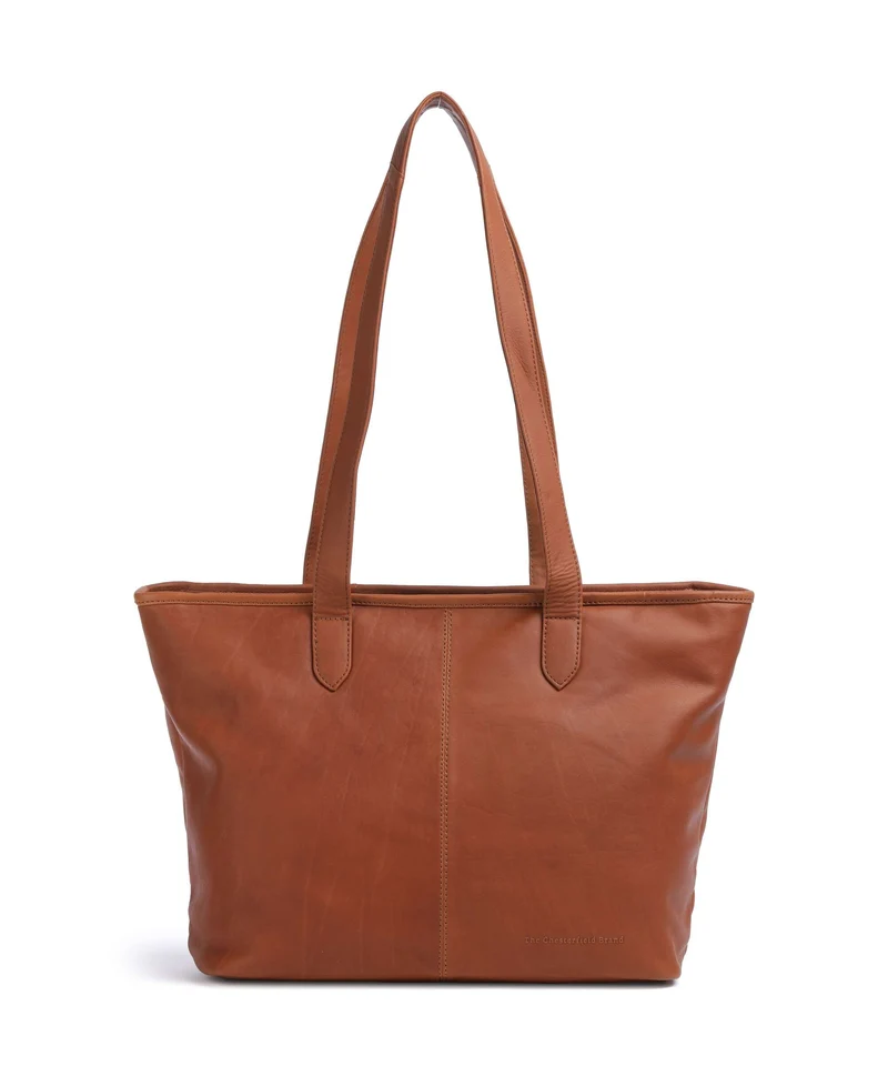 The Chesterfield Brand Wax Pull Up Cow Monza Cabas cognac