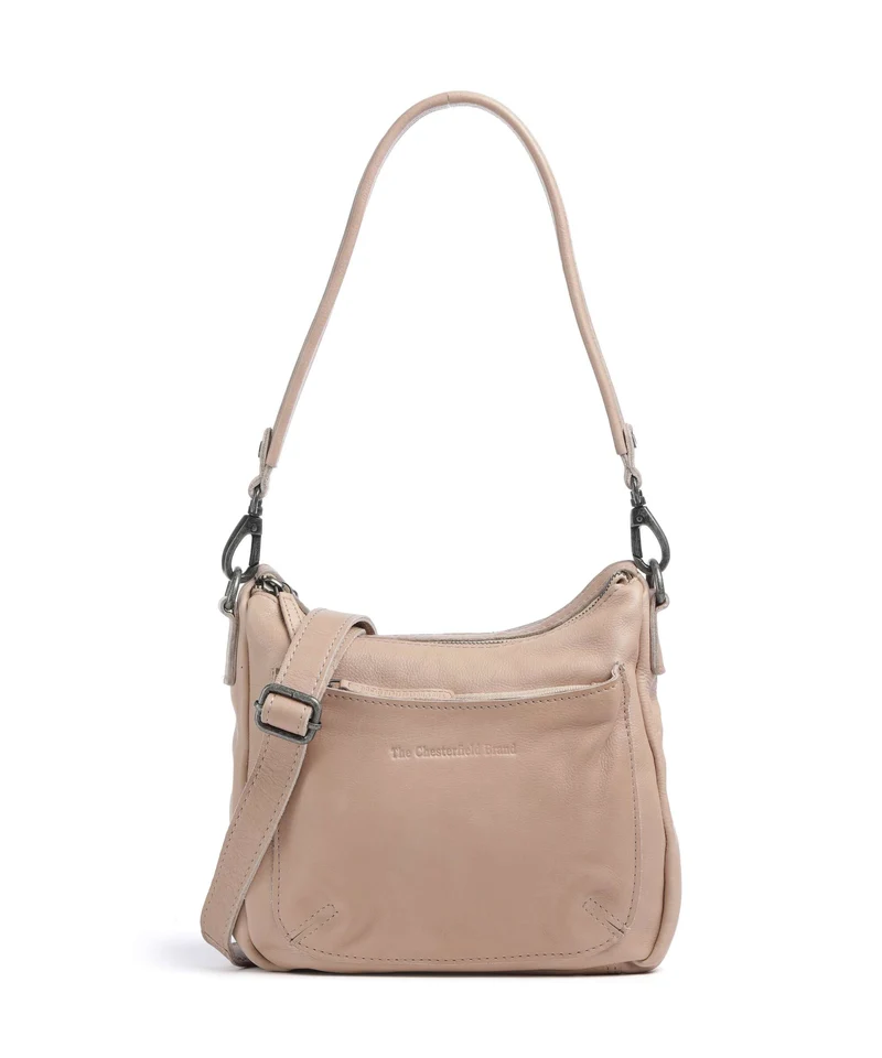 The Chesterfield Brand Washed Waxed Cow Caroline Sac bandoulière beige