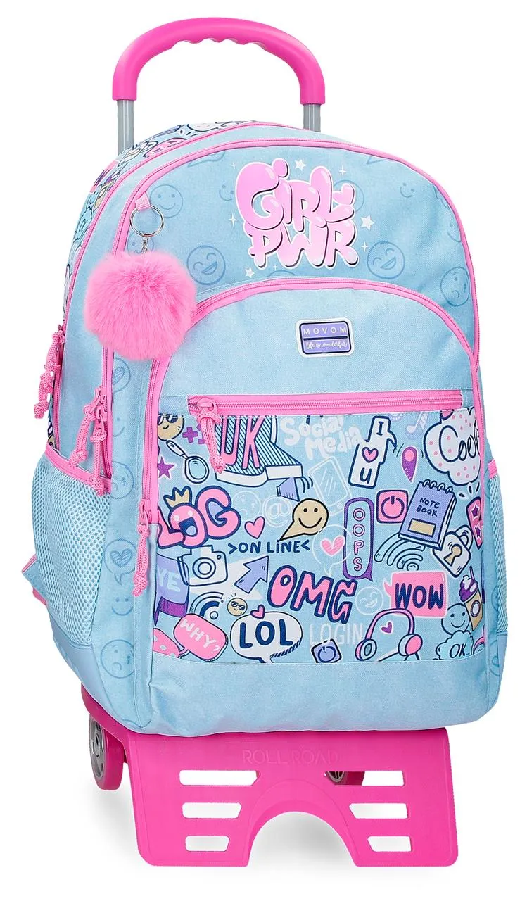 30726T1 MOCHILA ADAP. 44CM 2C. C/CARRO. MOVOM POWER GIRL