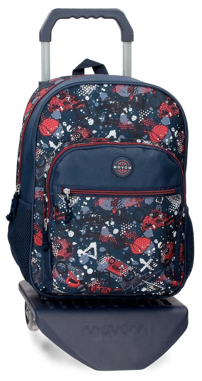 27622T1 MOCHILA ADAP. 38CM. C/CARRO. MOVOM FREE TIME