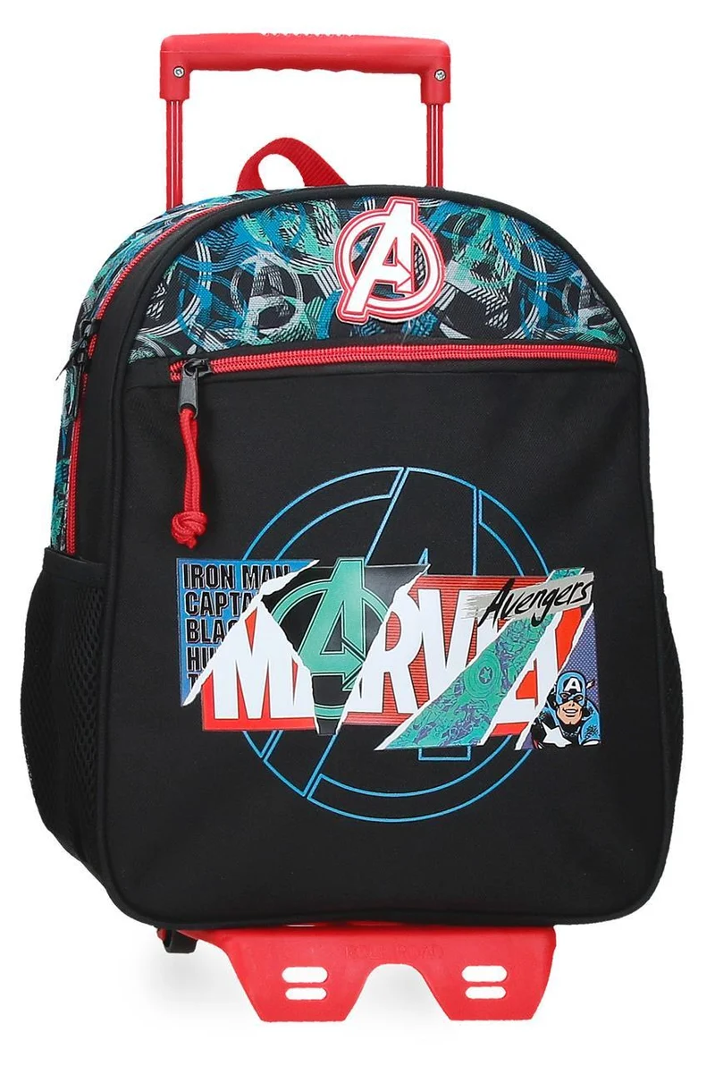 49722T1 MOCHILA ADAP. 33CM. C/CARRO. MARVEL SHIELD