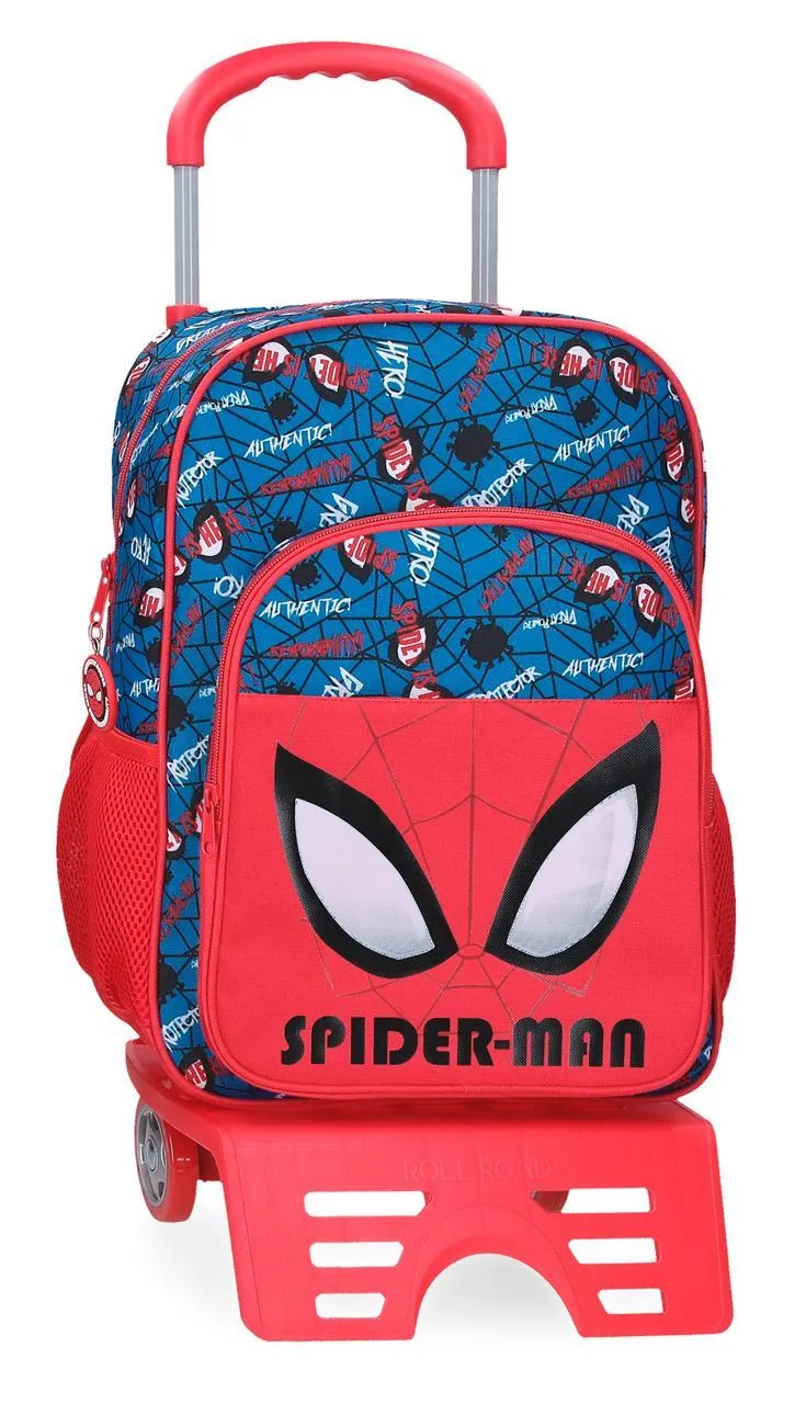 42523T1 MOCHILA ADAP. 40CM. C/CARRO. SPIDERMAN AUTHENTIC