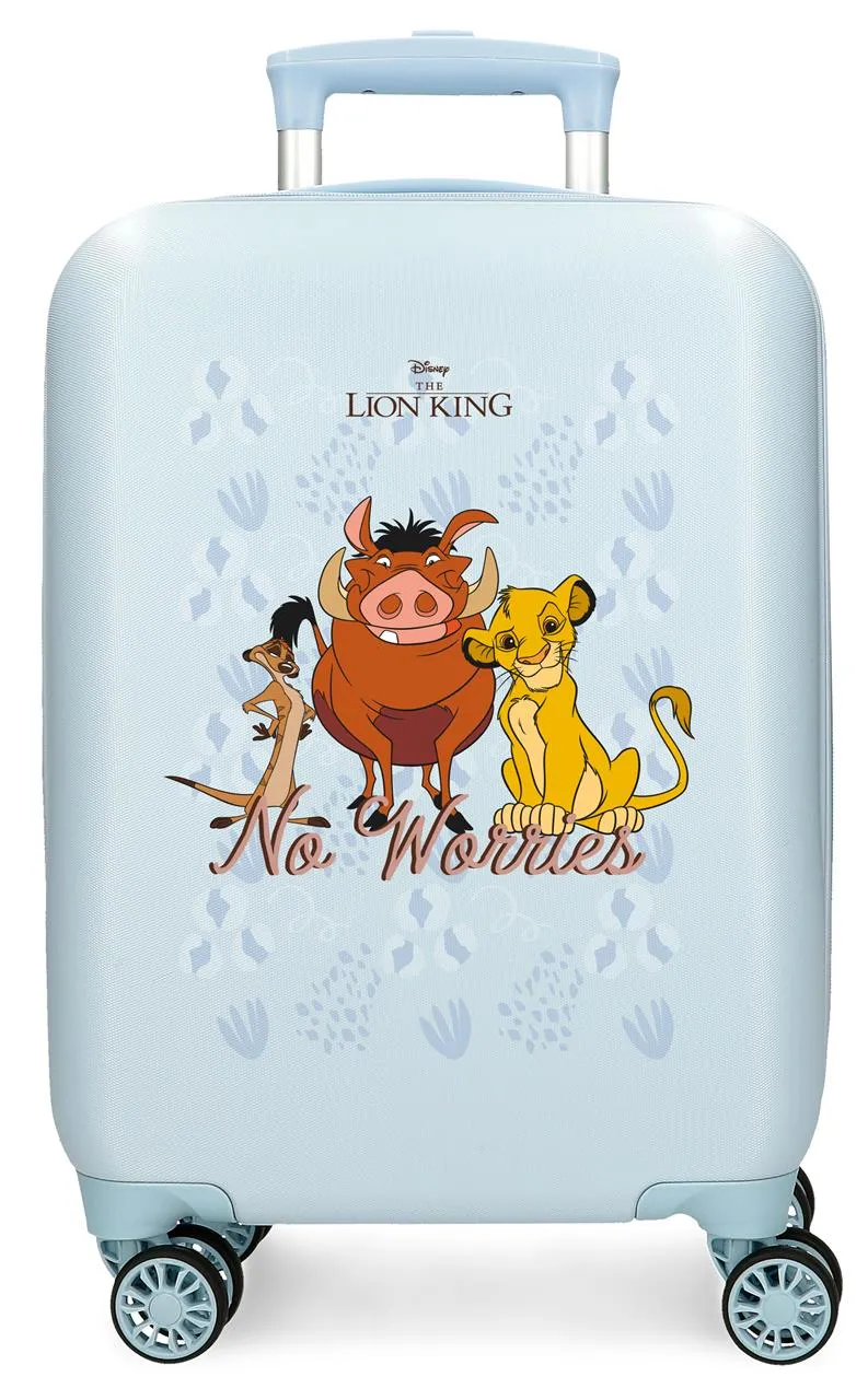 4761322 TROLLEY ABS 50CM. 4R. SIMBA AND FRIENDS AZUL CLARO