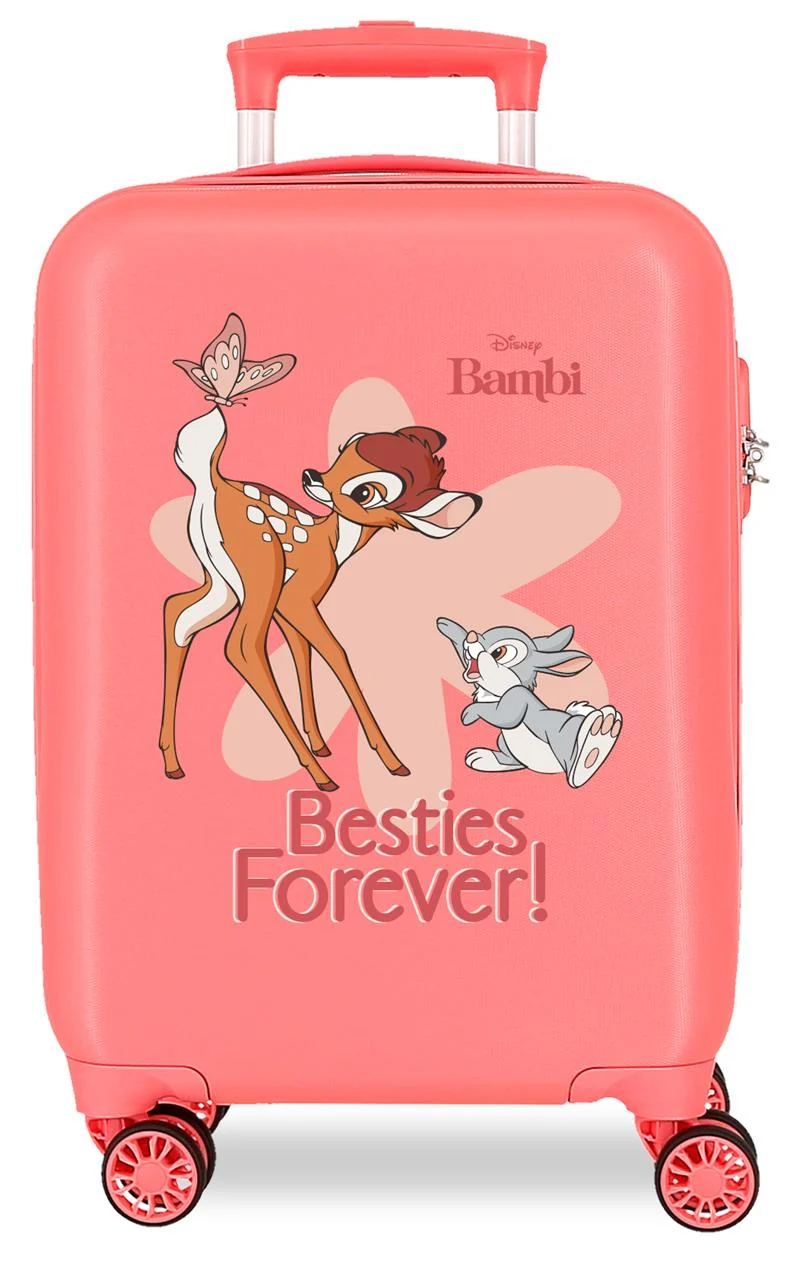 4211327 TROLLEY ABS 50CM. 4R. BESTIES FOREVER BAMBI CORAL