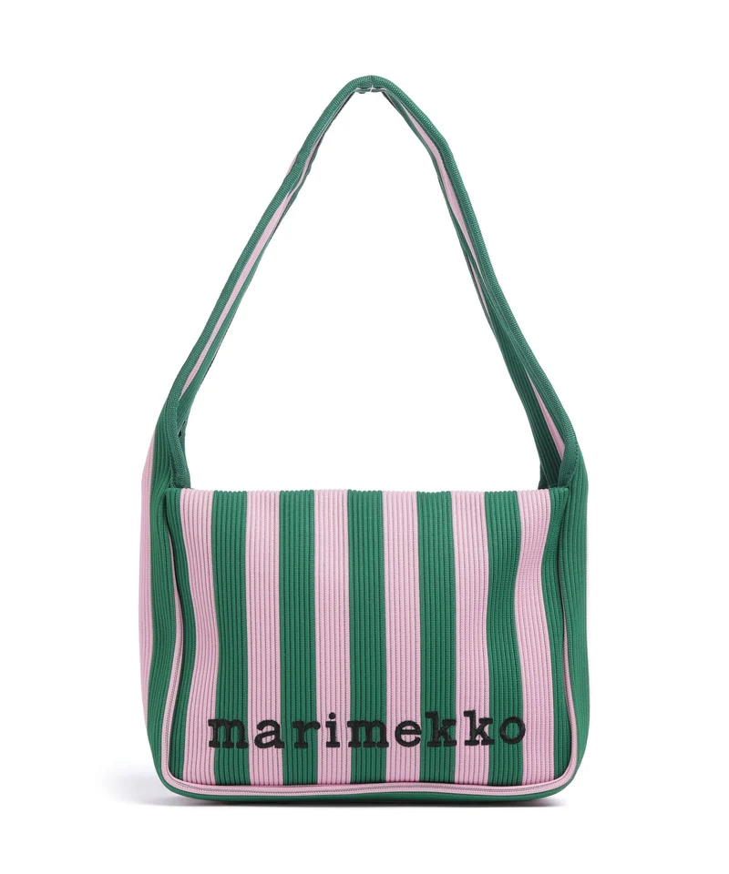 Marimekko Knitted Merirosvo Sac porté épaule pink/dark green