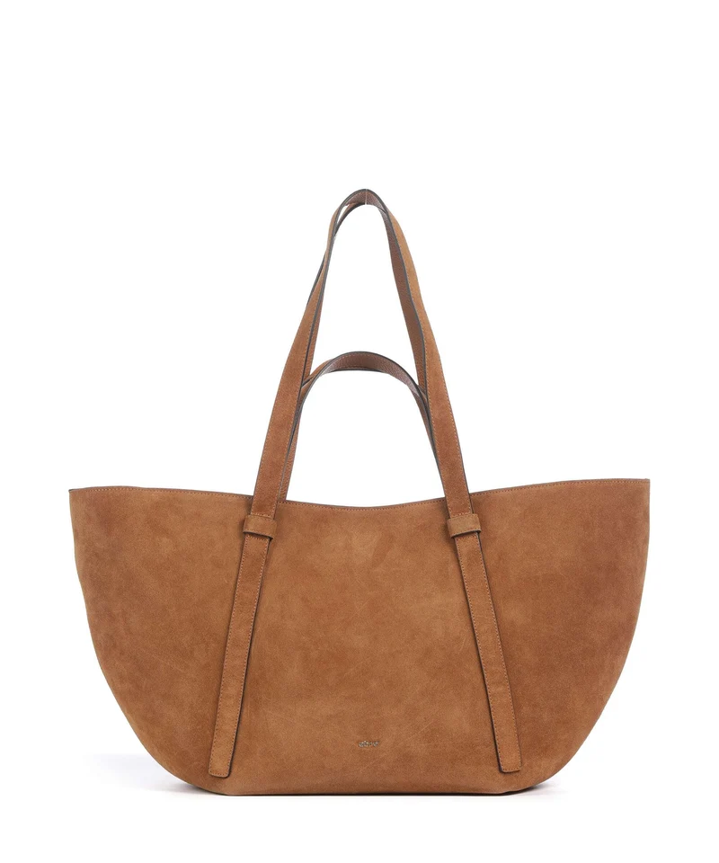 Abro Suede Cosmo Large Cabas cuoio