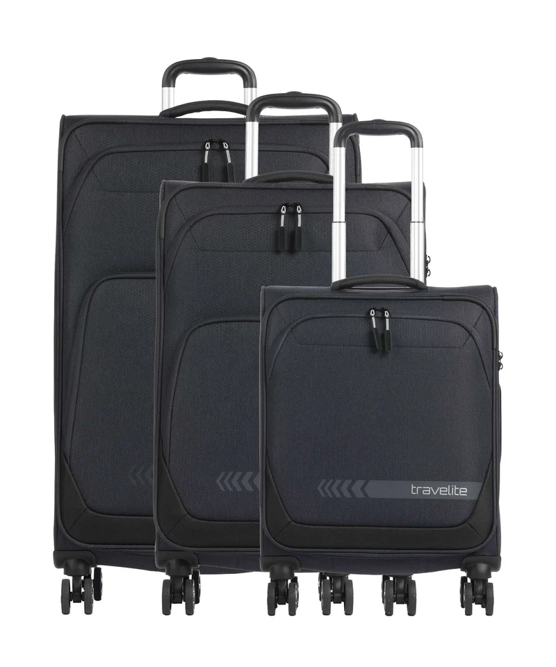 Travelite Kick Off Set de valise (4 roues) anthracite
