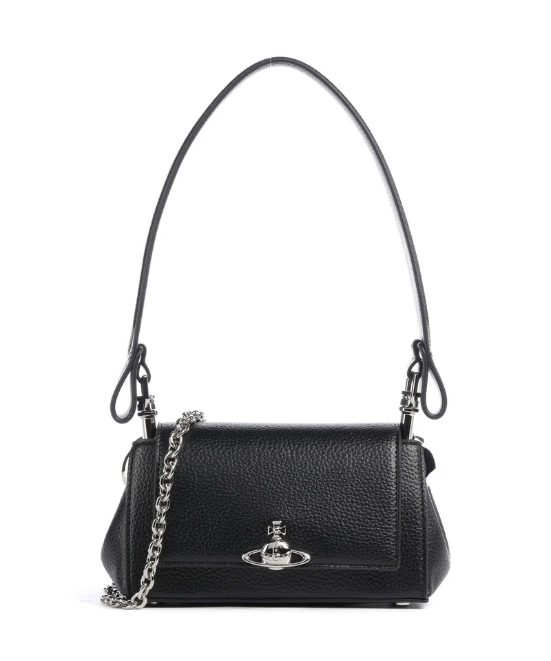 Vivienne Westwood Hazel Grain Small Sac porté épaule black