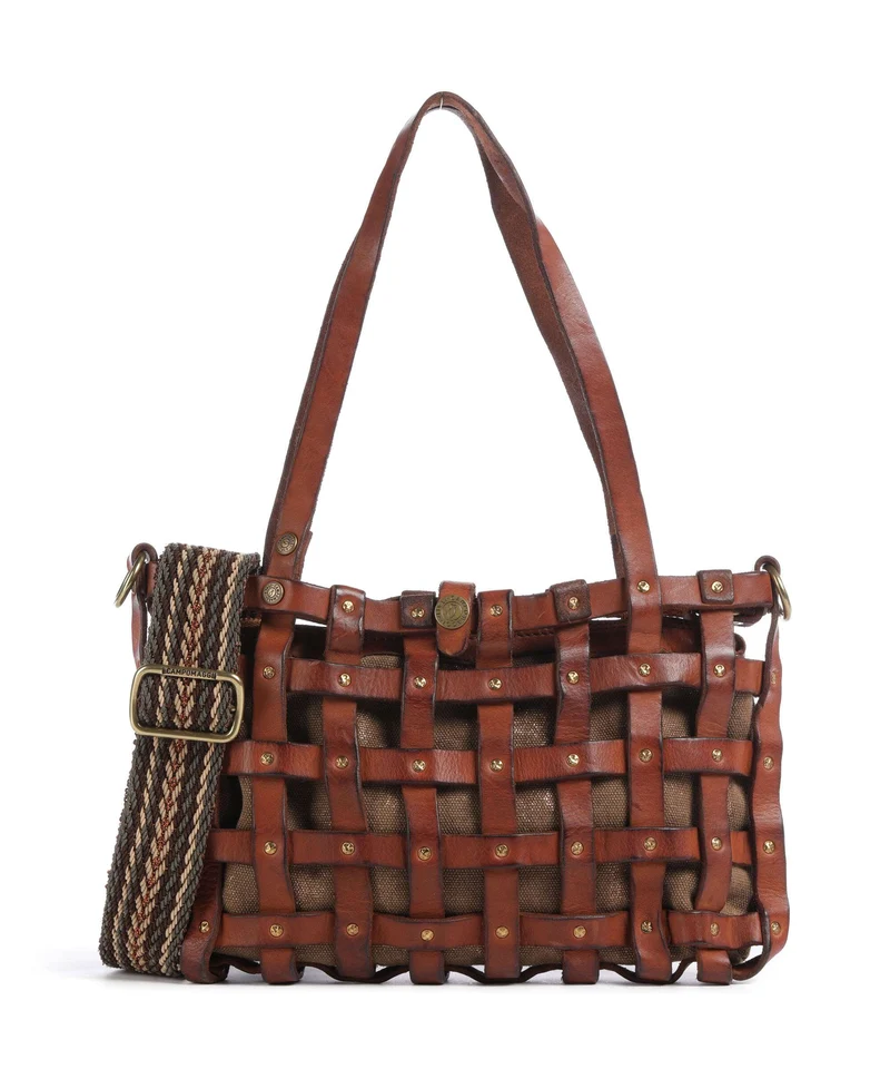 Campomaggi Sac porté épaule cognac/bronze