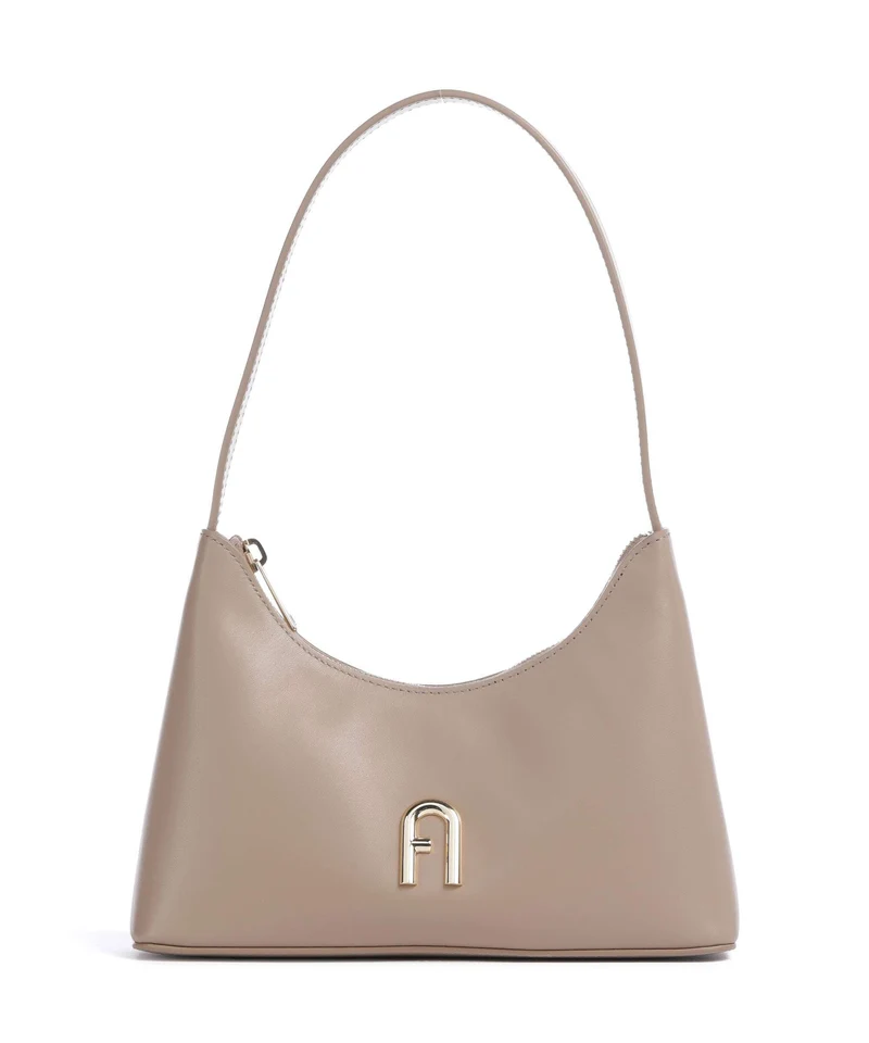 Furla Diamante Mini Sac porté épaule greige