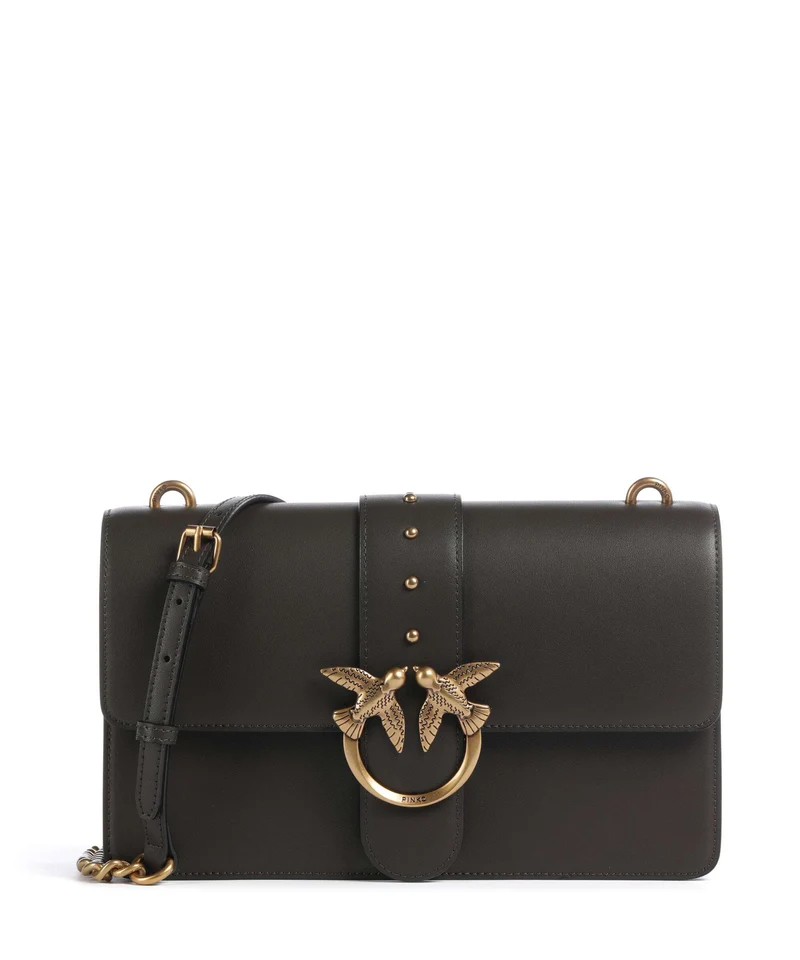 Pinko Love One Classic Sac bandoulière verde fango/antique gold