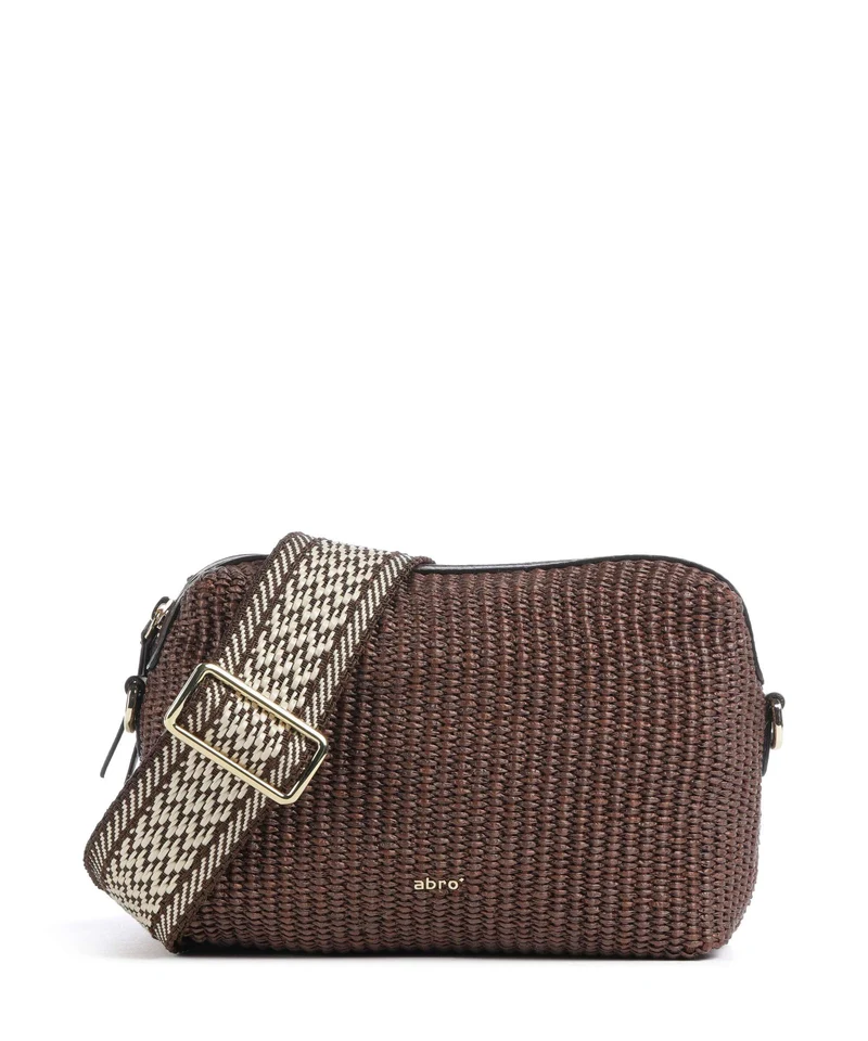 Abro Raffia Kaia Sac bandoulière wood